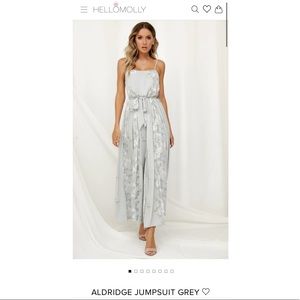 Hello Molly ALDRIDGE JUMPSUIT grey